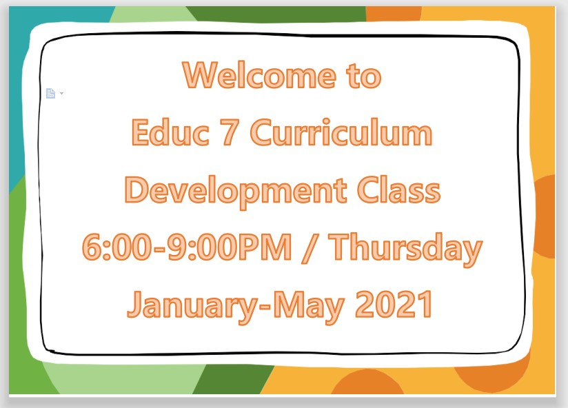 Summary Of EDUC 7 CURRICULUM DEVELOPMENT_TCP